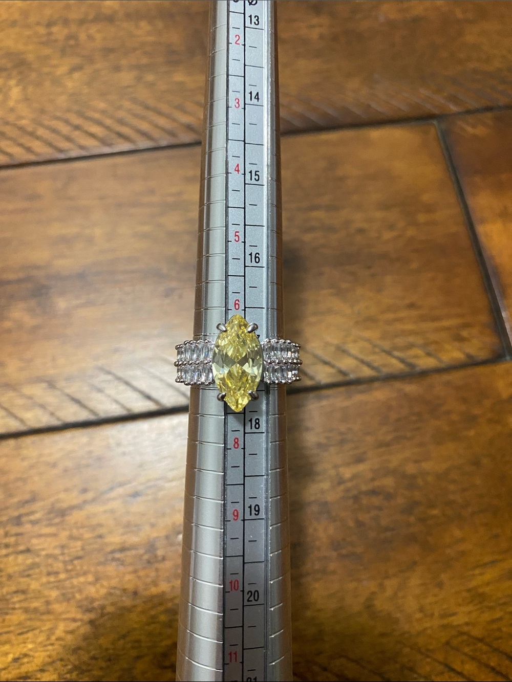 Bomb Party OG Originals Ring - Lemon Cubic Zirconia - Rhodium Plating